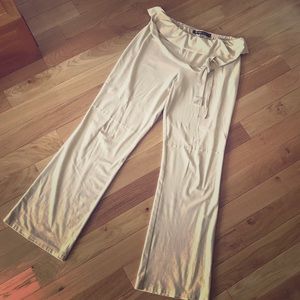 Jaloux Beige Faux Suede Peplum szM